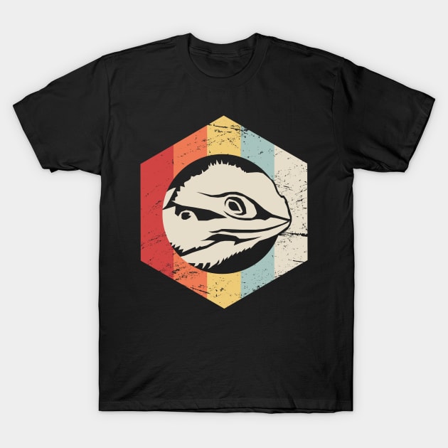 Retro 70s Bearded Dragon Icon T-Shirt by MeatMan